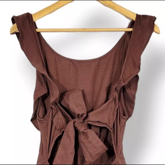 Free People Brown Open-Back Dress - Picture 4 of 5
